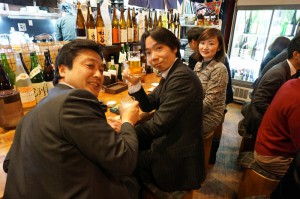 懇親会は立川の居酒屋「青海」 MCS代表　舛田さんのグループ