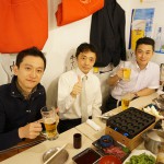 飲み会から参加の津田社長