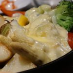 グリル野菜のラクレットチーズがけ